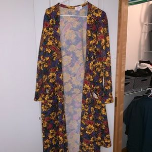 XL LulaRoe Sunflower Print Sarah Cardigan